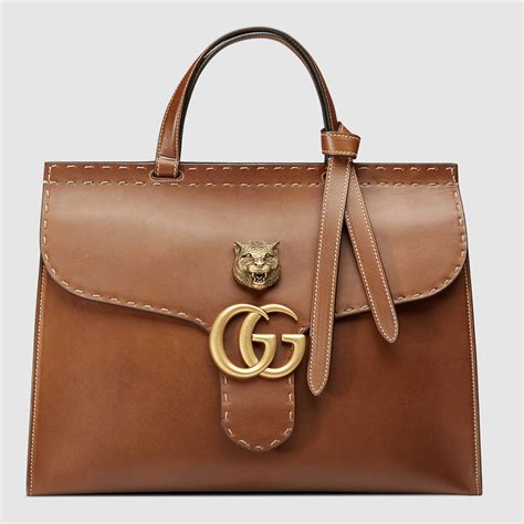 gucci special leather handbag|handbag leather Gucci satchel.